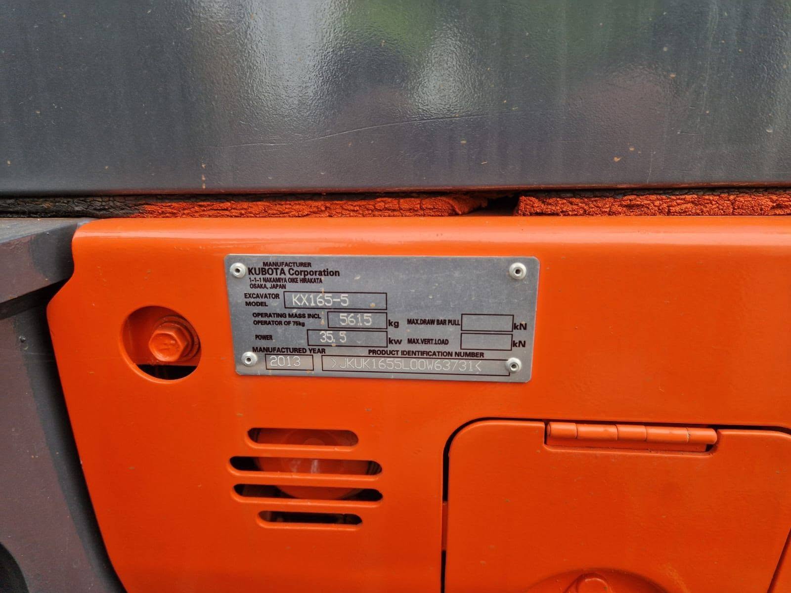 Kubota KX165-5 midikotró - Kép 5