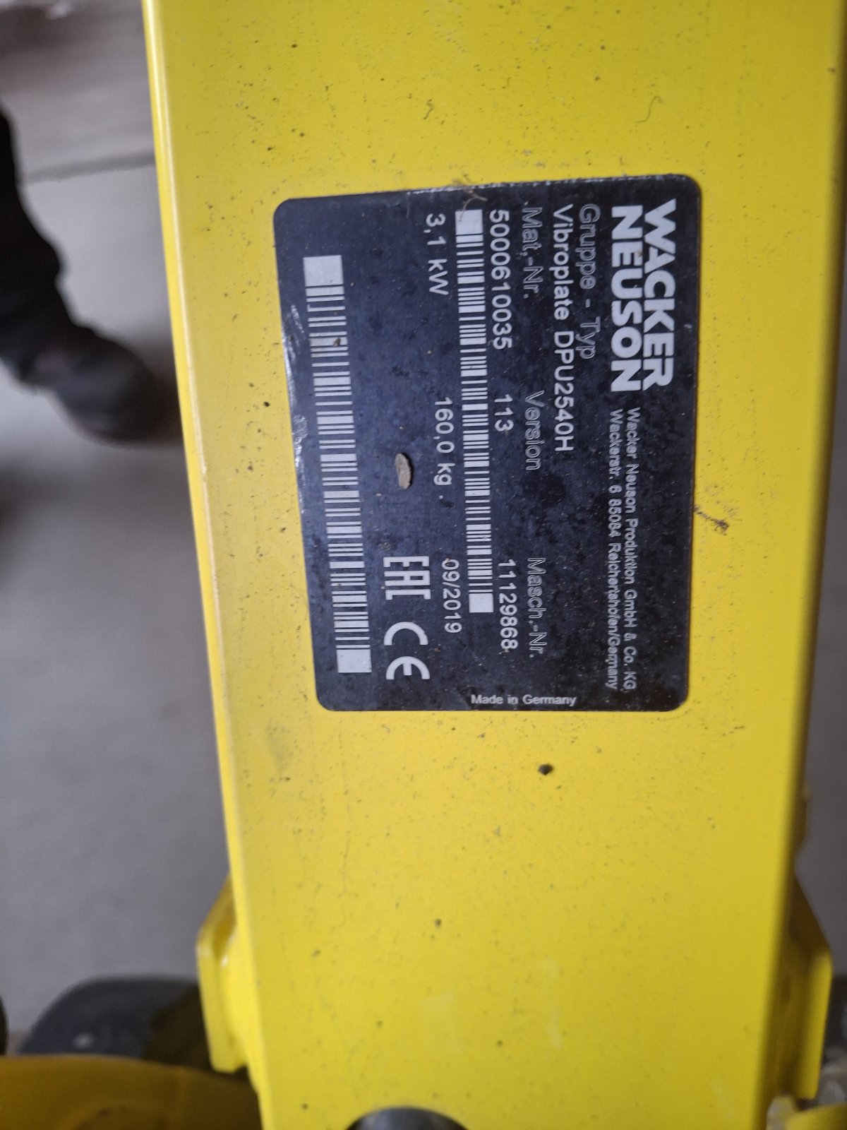 Wacker Neuson DPU2540 lapvibrátor - Kép 4