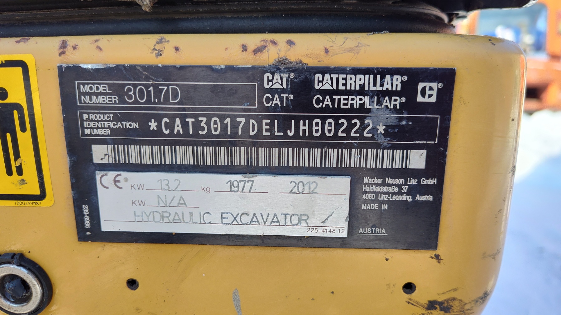 Caterpillar 301.7D minikotró - Kép 10