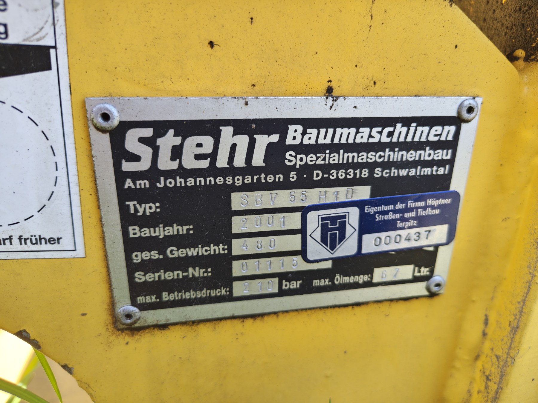 STEHR SBV 55 H1 hidraulikus vibrációs tömörítő - Kép 5